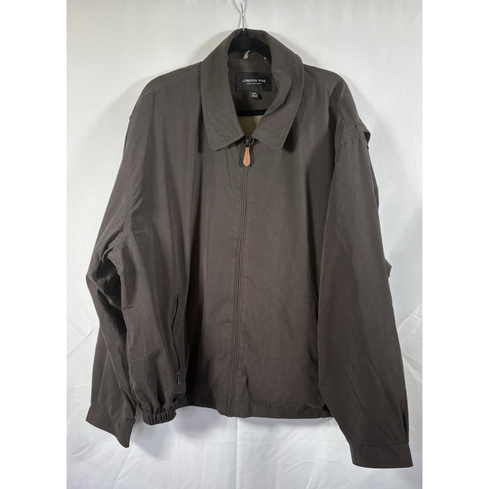 London Fog jacket size 2xl full zip waist length lightweight mesh lined - Picture 1 of 9